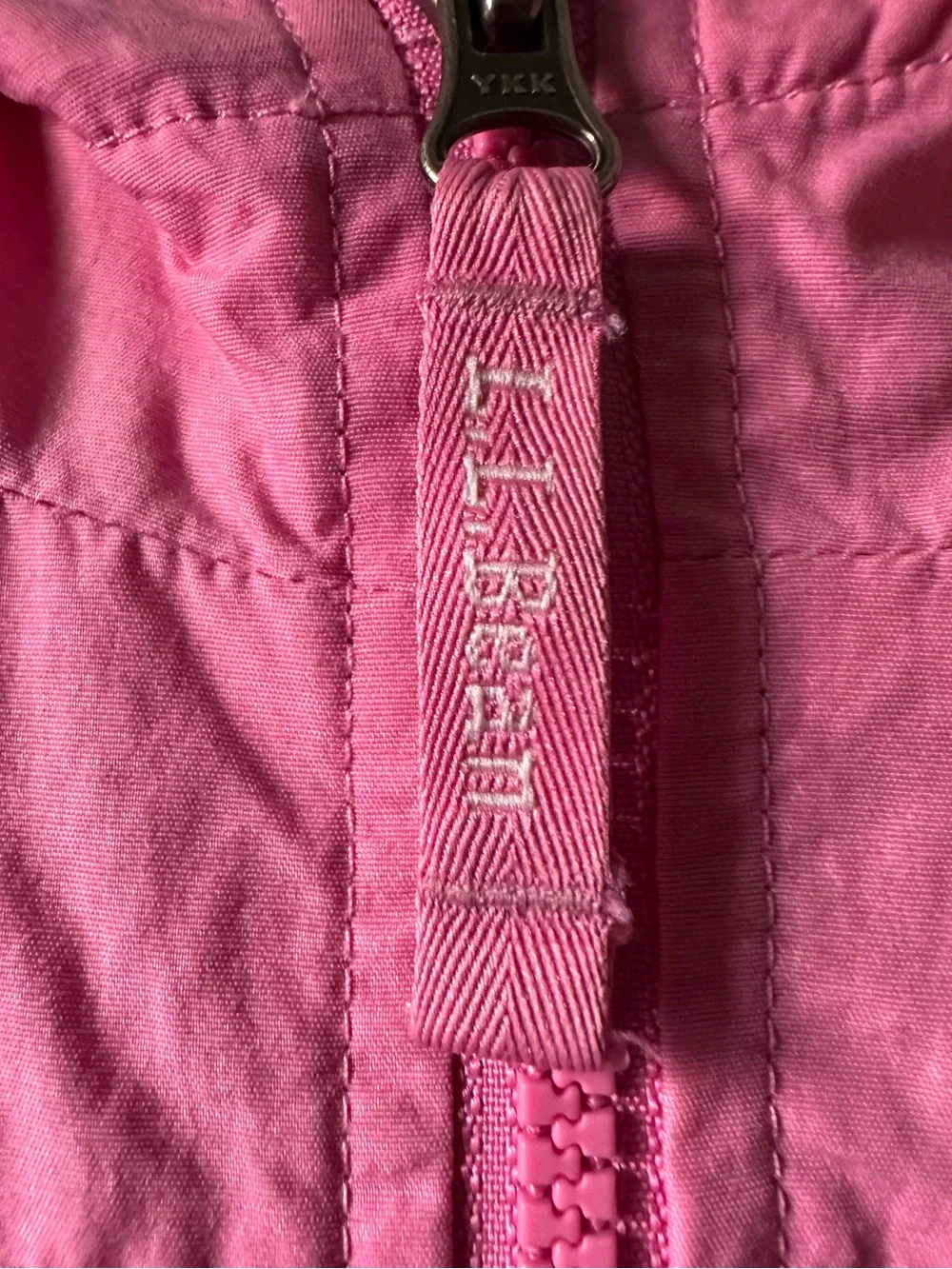 L. L. Bean Pink Nylon Full Zip Jacket Lightweight 4T